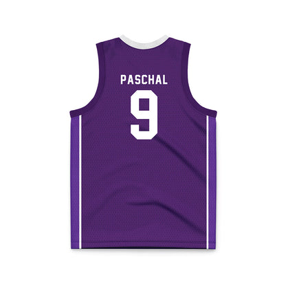 Weber - NCAA Men's Basketball : Duce Paschal - Purple Basketball Jersey-1
