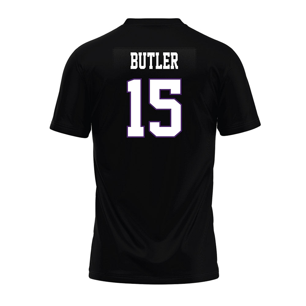 Weber - NCAA Football : Clarence Butler - Black Premium Football Jersey-1