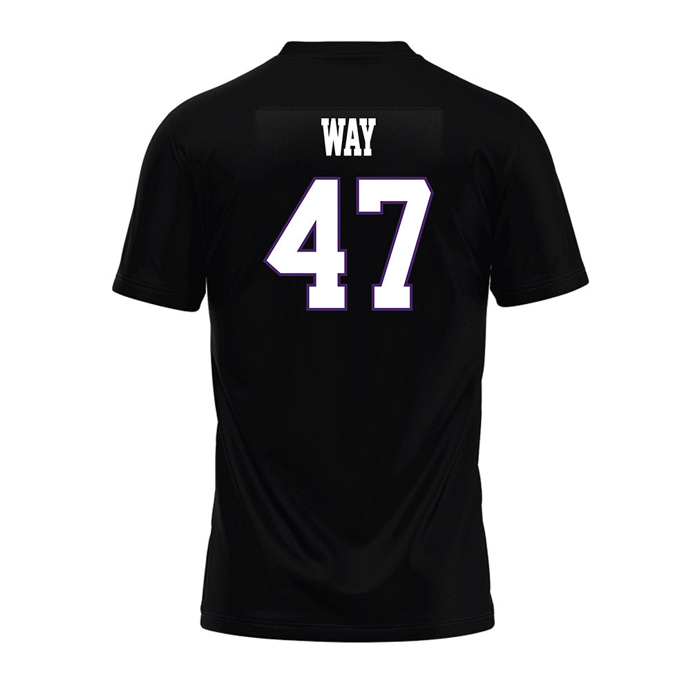 Weber - NCAA Football : Henry Way - Black Premium Football Jersey-1