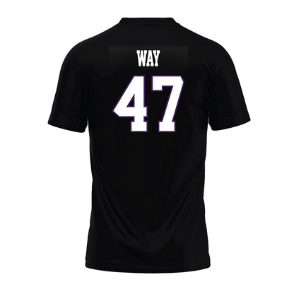 Weber - NCAA Football : Henry Way - Black Premium Football Jersey-1