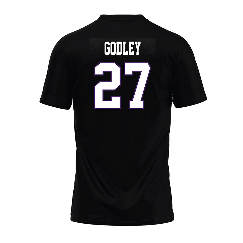 Weber - NCAA Football : Davion Godley - Black Premium Football Jersey-1