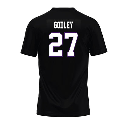 Weber - NCAA Football : Davion Godley - Black Premium Football Jersey-1