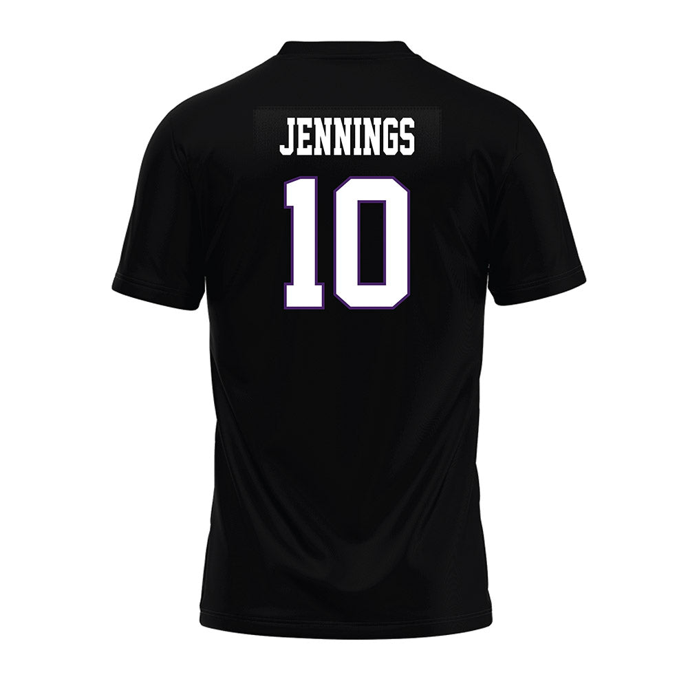 Weber - NCAA Football : Dijon Jennings - Black Premium Football Jersey-1