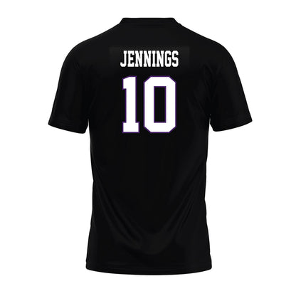 Weber - NCAA Football : Dijon Jennings - Black Premium Football Jersey-1