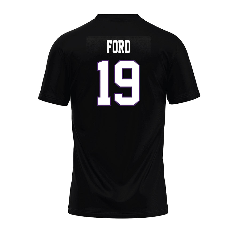Weber - NCAA Football : Devin Ford - Black Premium Football Jersey-1