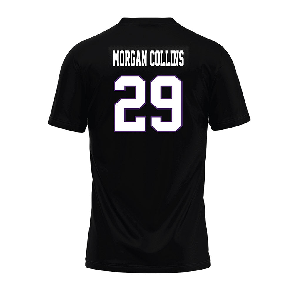 Weber - NCAA Football : Davonta Morgan collins - Black Premium Football Jersey-1