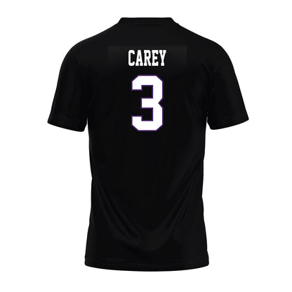 Weber - NCAA Football : BJ Carey - Black Premium Football Jersey-1