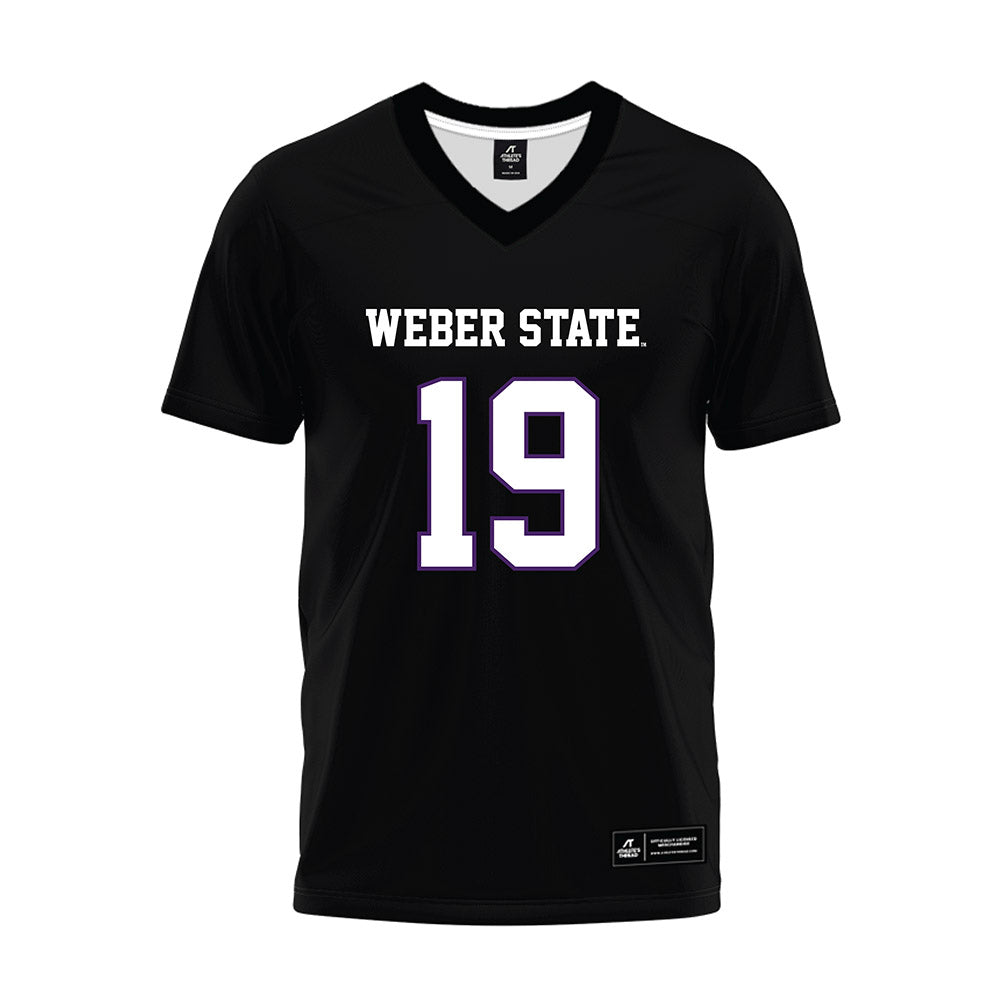 Weber - NCAA Football : Devin Ford - Black Premium Football Jersey-0