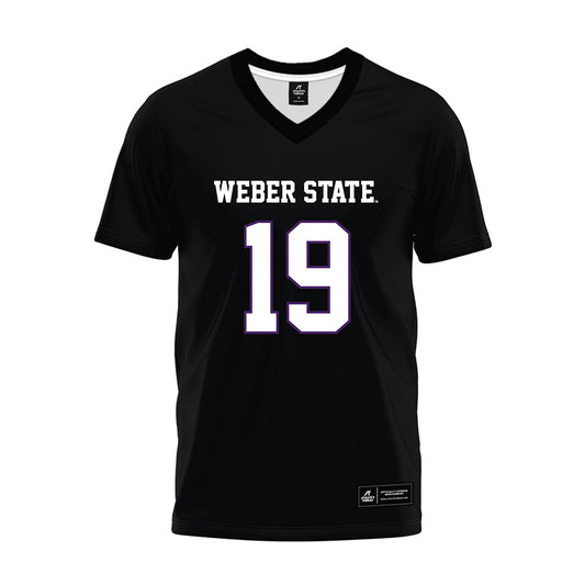Weber - NCAA Football : Devin Ford - Black Premium Football Jersey-0