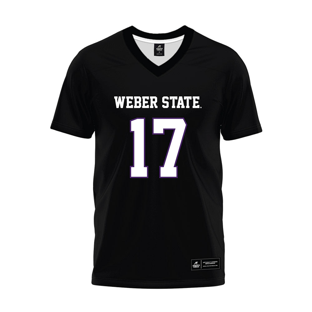 Weber - NCAA Football : Joshua Hardy - Black Premium Football Jersey-0