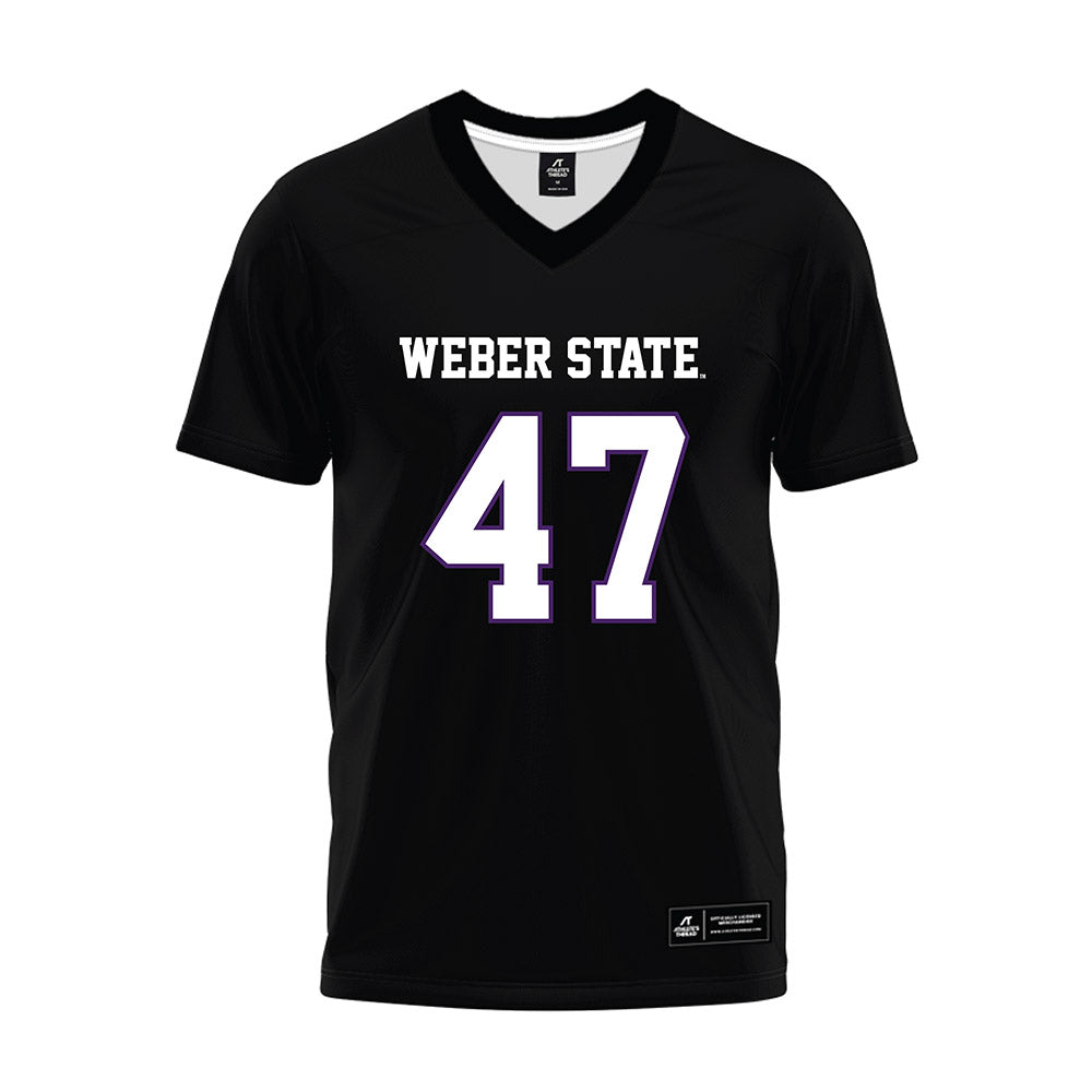 Weber - NCAA Football : Henry Way - Black Premium Football Jersey-0