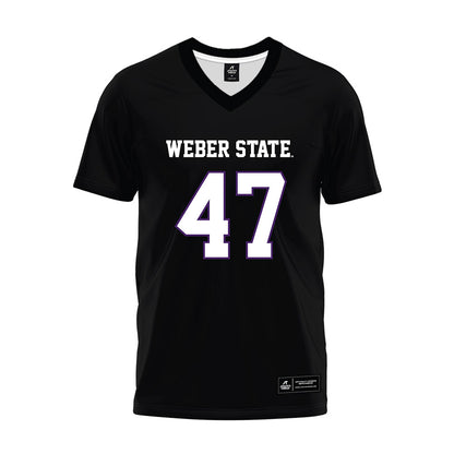 Weber - NCAA Football : Henry Way - Black Premium Football Jersey-0