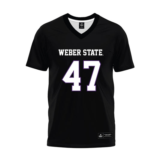 Weber - NCAA Football : Henry Way - Black Premium Football Jersey-0