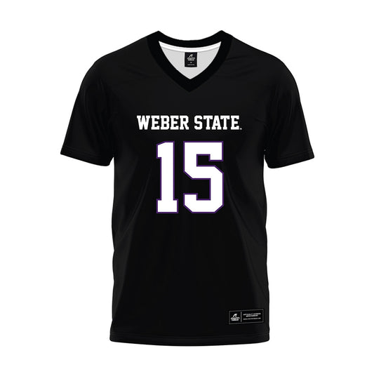 Weber - NCAA Football : Clarence Butler - Black Premium Football Jersey-0