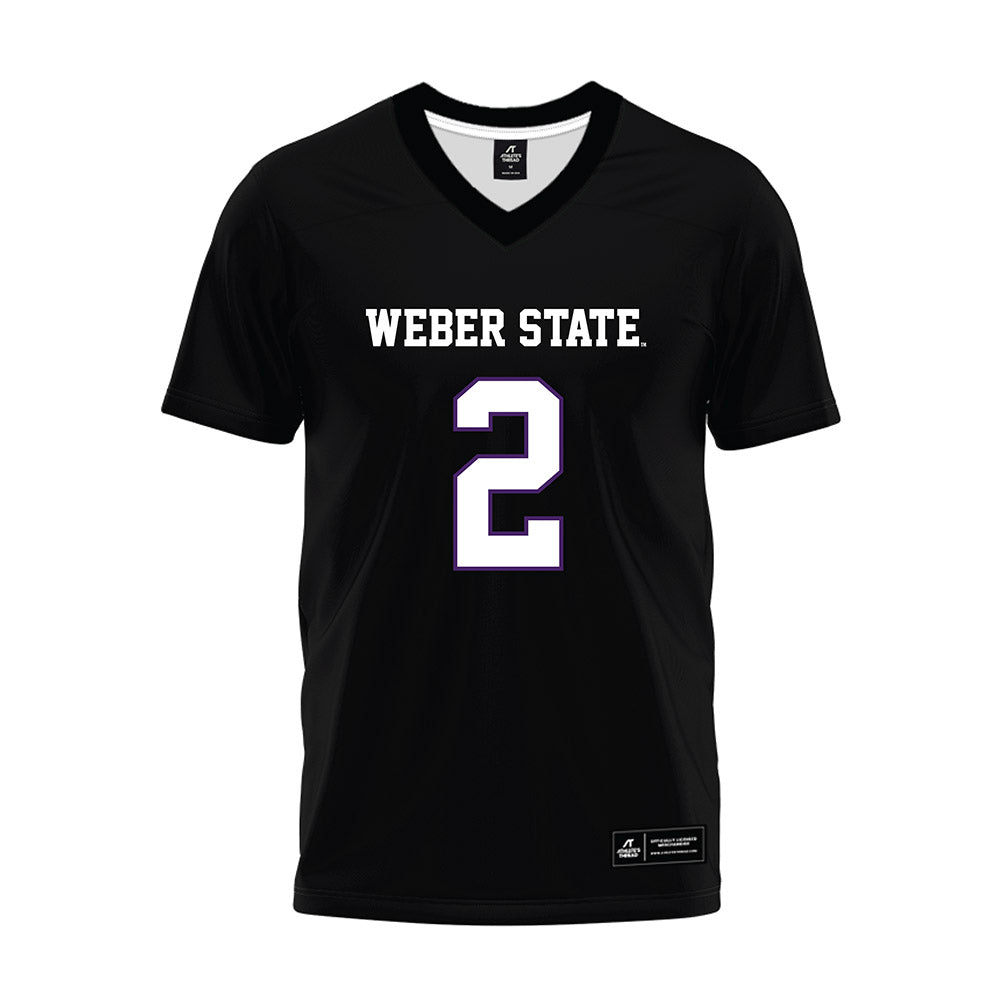Weber - NCAA Football : Jackson Gilkey - Black Premium Football Jersey-0