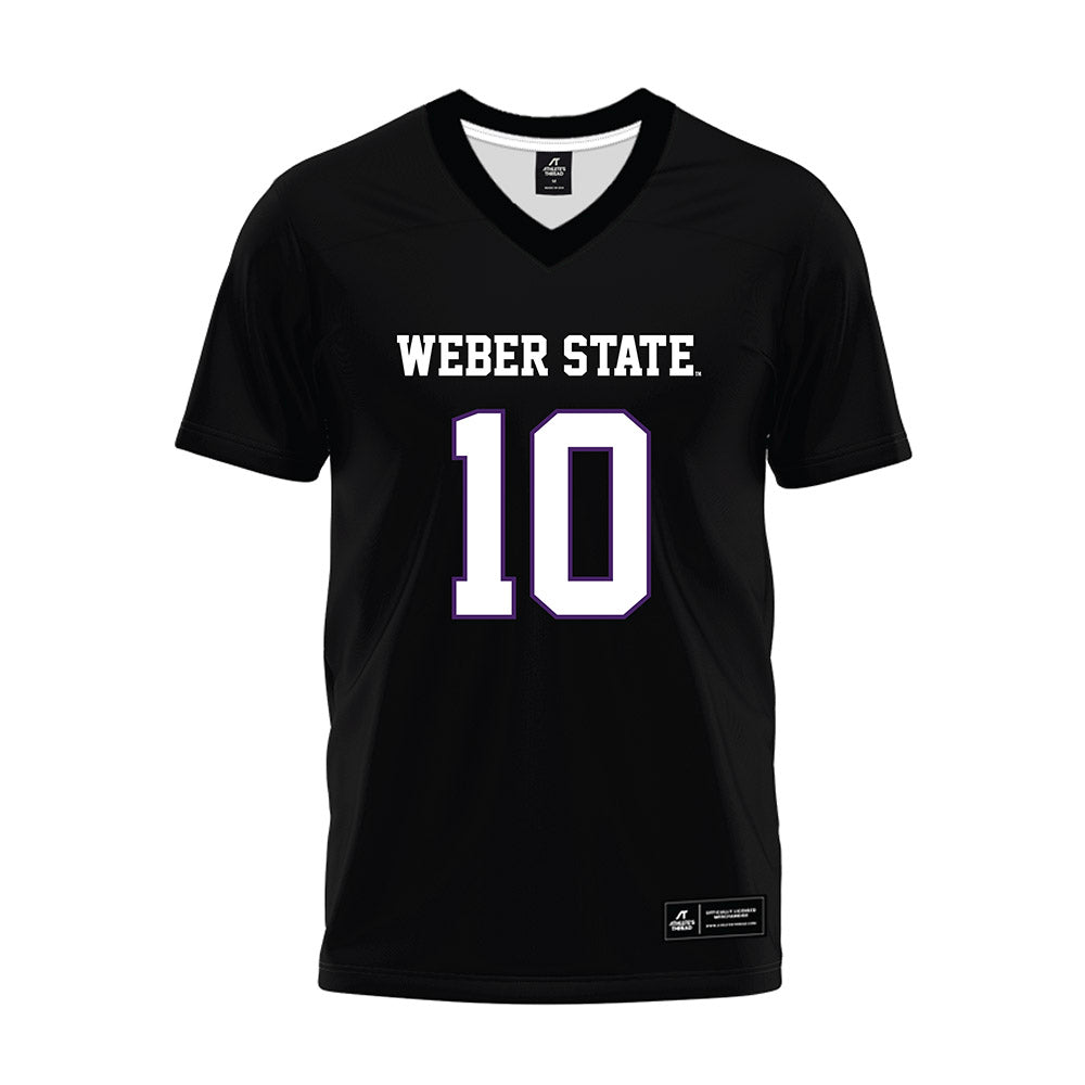 Weber - NCAA Football : Dijon Jennings - Black Premium Football Jersey-0