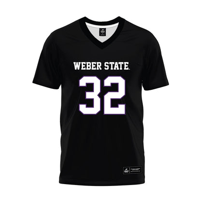 Weber - NCAA Football : Daniel Asisi - Black Premium Football Jersey-0