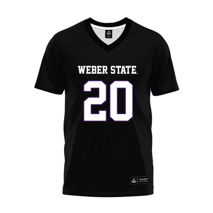 Weber - NCAA Football : Montae Pate - Black Premium Football Jersey-0