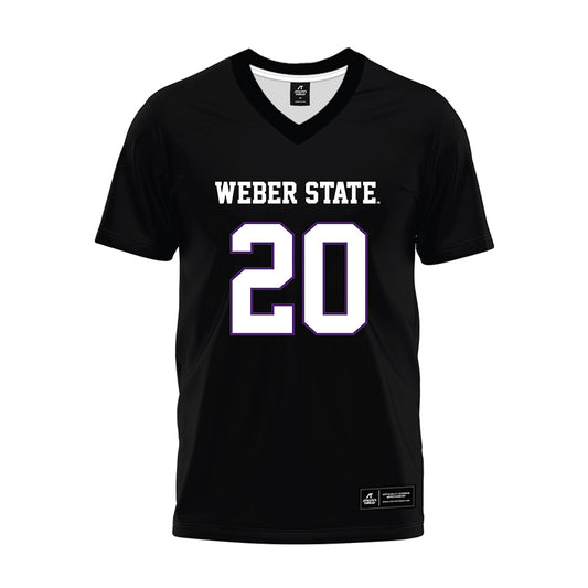 Weber - NCAA Football : Montae Pate - Black Premium Football Jersey-0