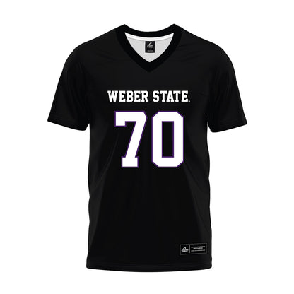 Weber - NCAA Football : Will Way - Black Premium Football Jersey-0
