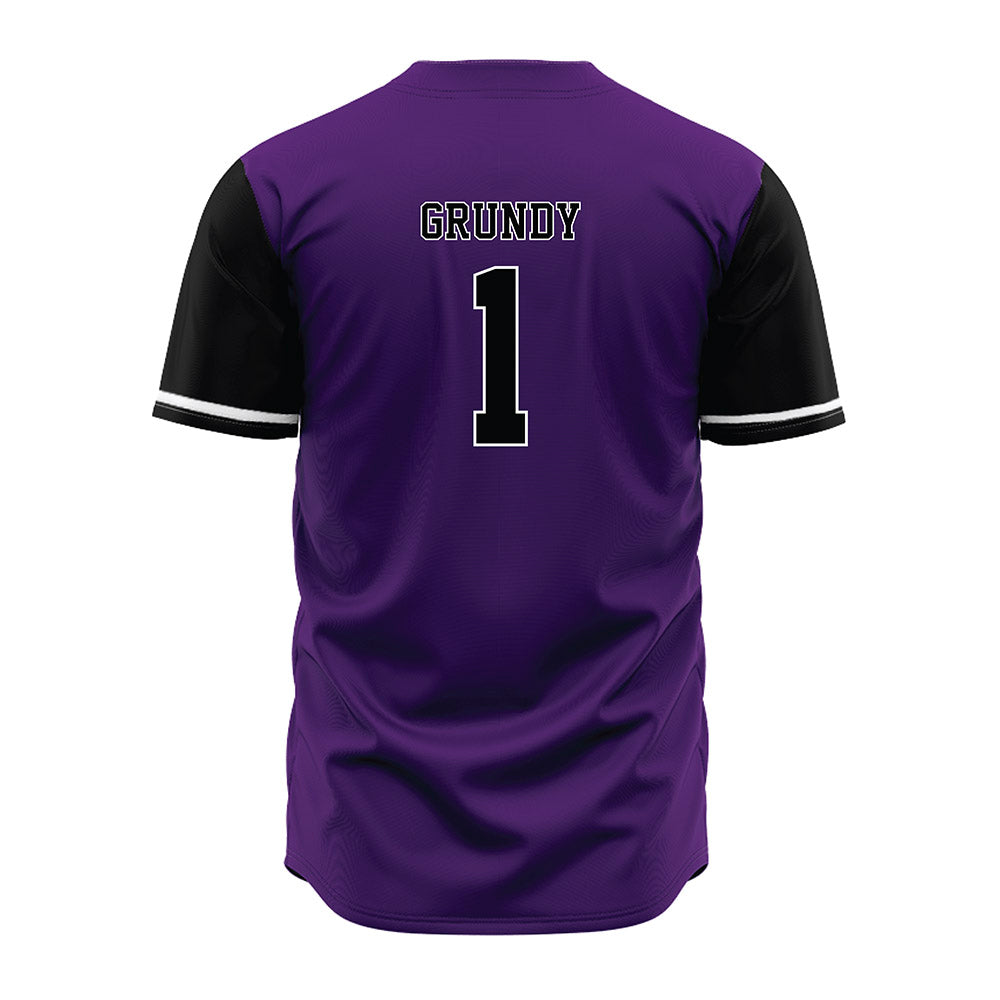 Weber - NCAA Softball : Abby Grundy - Purple Jersey-1