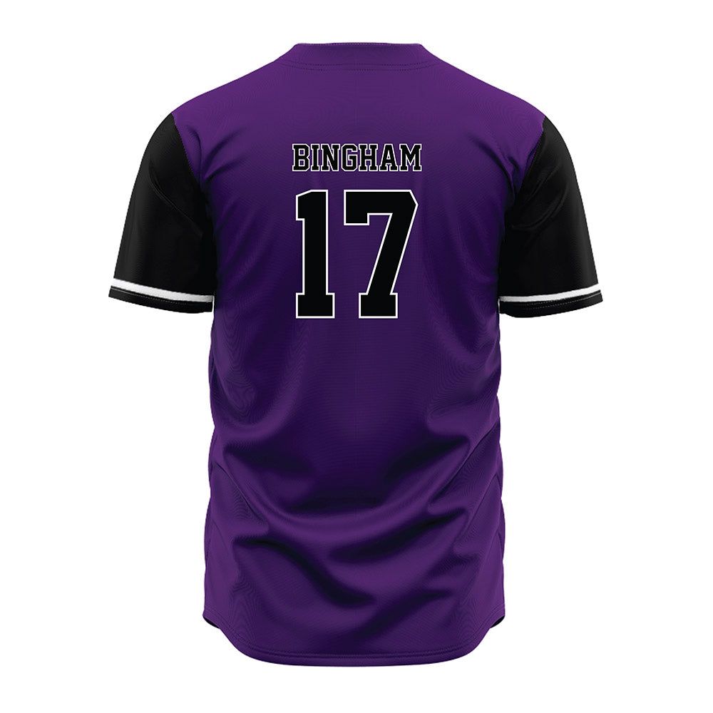 Weber - NCAA Softball : Emma Bingham - Purple Jersey-1
