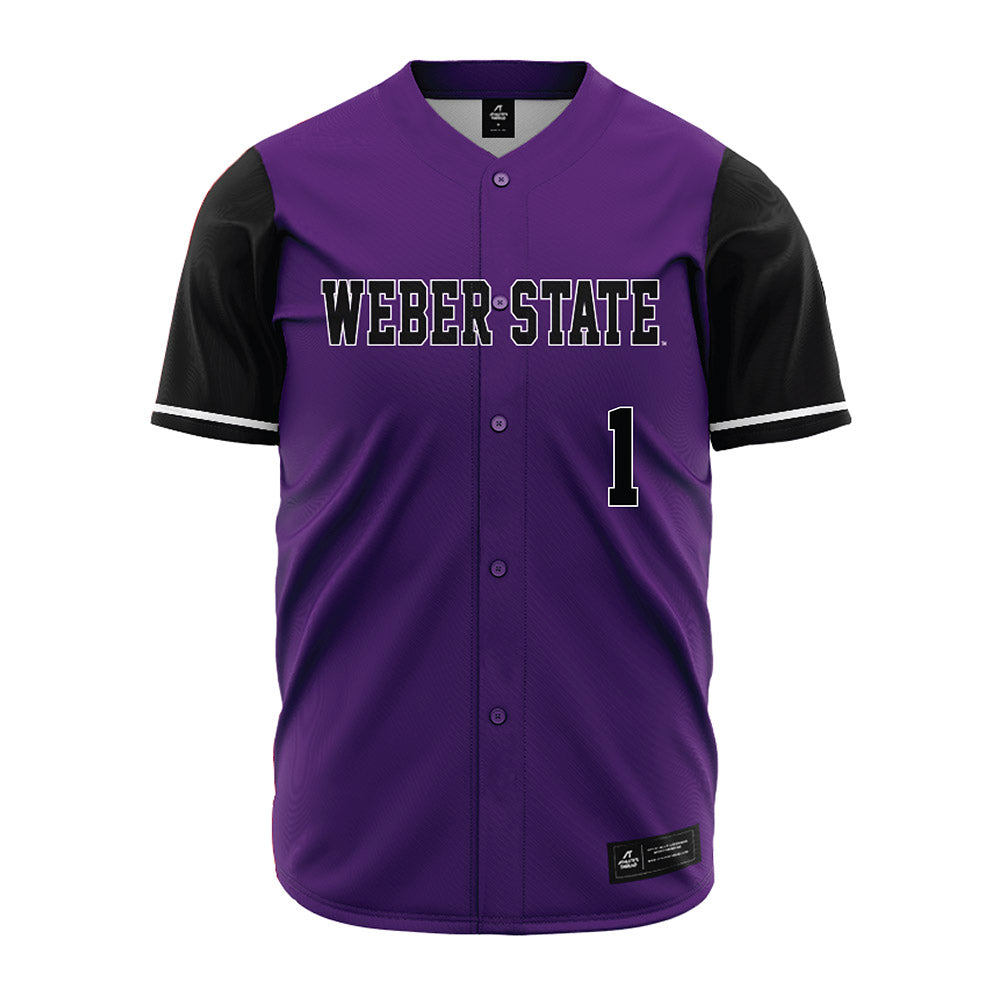 Weber - NCAA Softball : Abby Grundy - Purple Jersey-0
