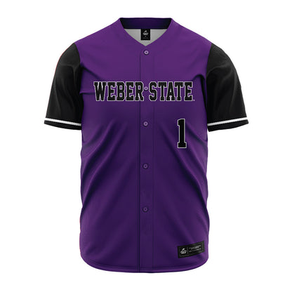 Weber - NCAA Softball : Abby Grundy - Purple Jersey-0
