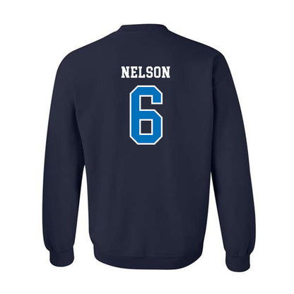 UWF - NCAA Baseball : Zach Nelson - Classic Shersey Crewneck Sweatshirt-1