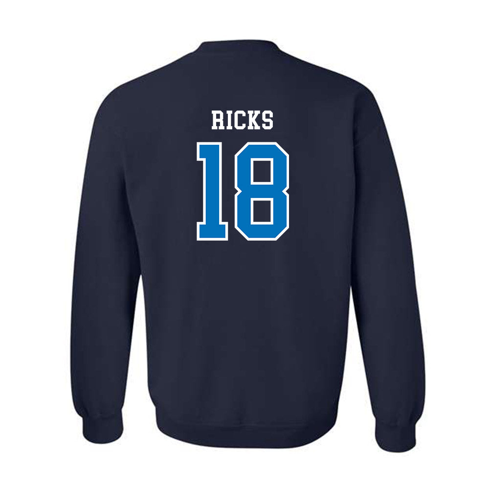 UWF - NCAA Baseball : Tucker Ricks - Classic Shersey Crewneck Sweatshirt-1