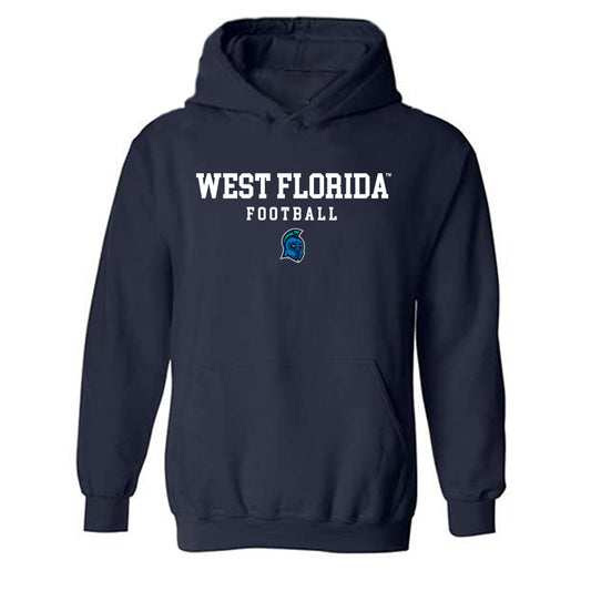 UWF - NCAA Football : Hunter Wood - Classic Shersey Hooded Sweatshirt-0