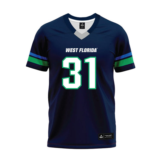 UWF - NCAA Football : Aj Eason - Navy Premium Football Jersey-0