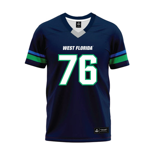 UWF - NCAA Football : Ryan Hunt - Navy Premium Football Jersey-0