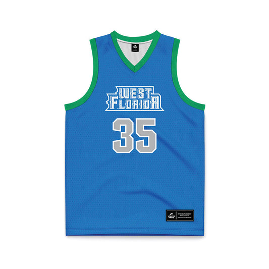 UWF - NCAA Women's Basketball : Kat Ford - Blue Basketball Jersey-0