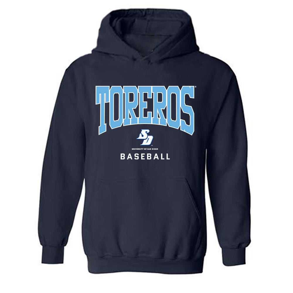 San Diego - NCAA Baseball : David Horn - Hooded Sweatshirt-0
