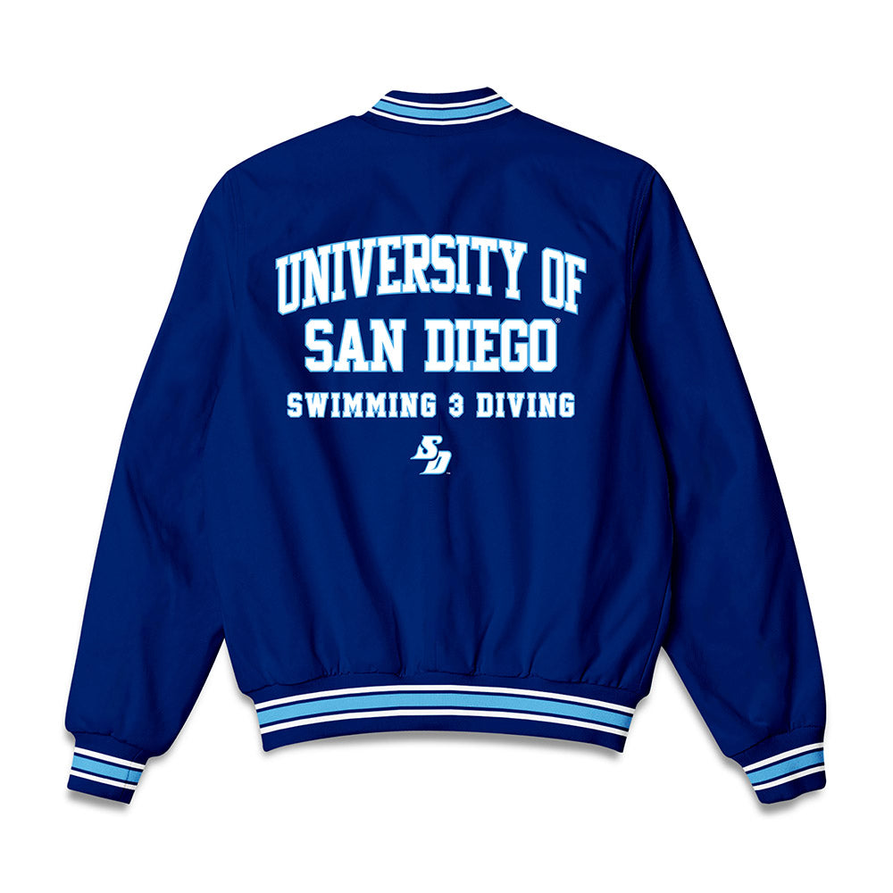 San Diego - NCAA Women's Swimming & Diving : Bethany Garcia - Bomber Jacket-1