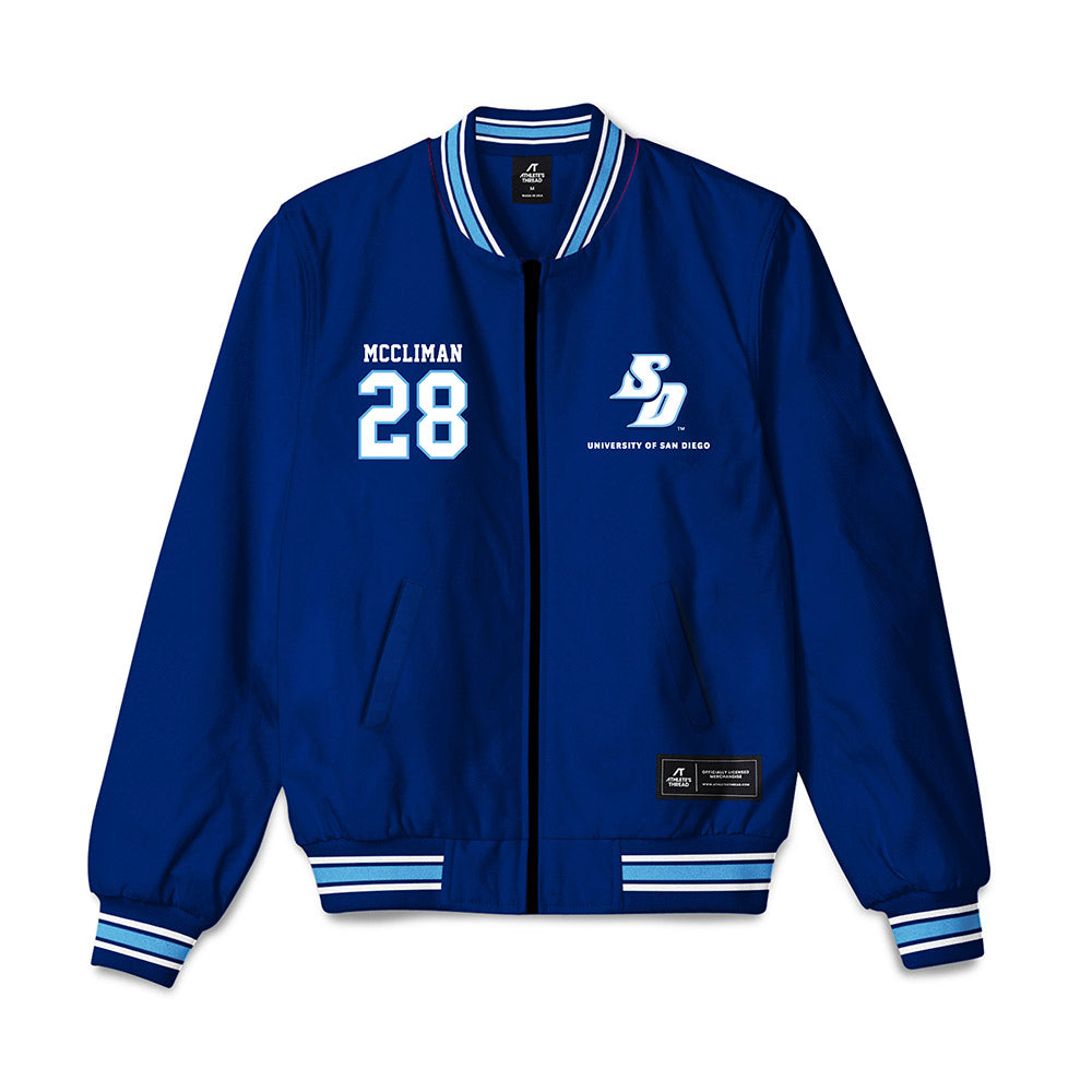 San Diego - NCAA Softball : Natalie McCliman - Bomber Jacket-0