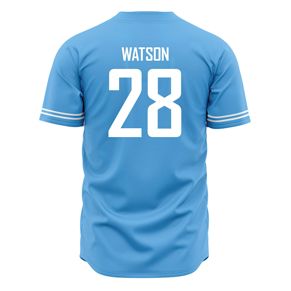 San Diego - NCAA Baseball : Rex Watson - Blue Jersey-1