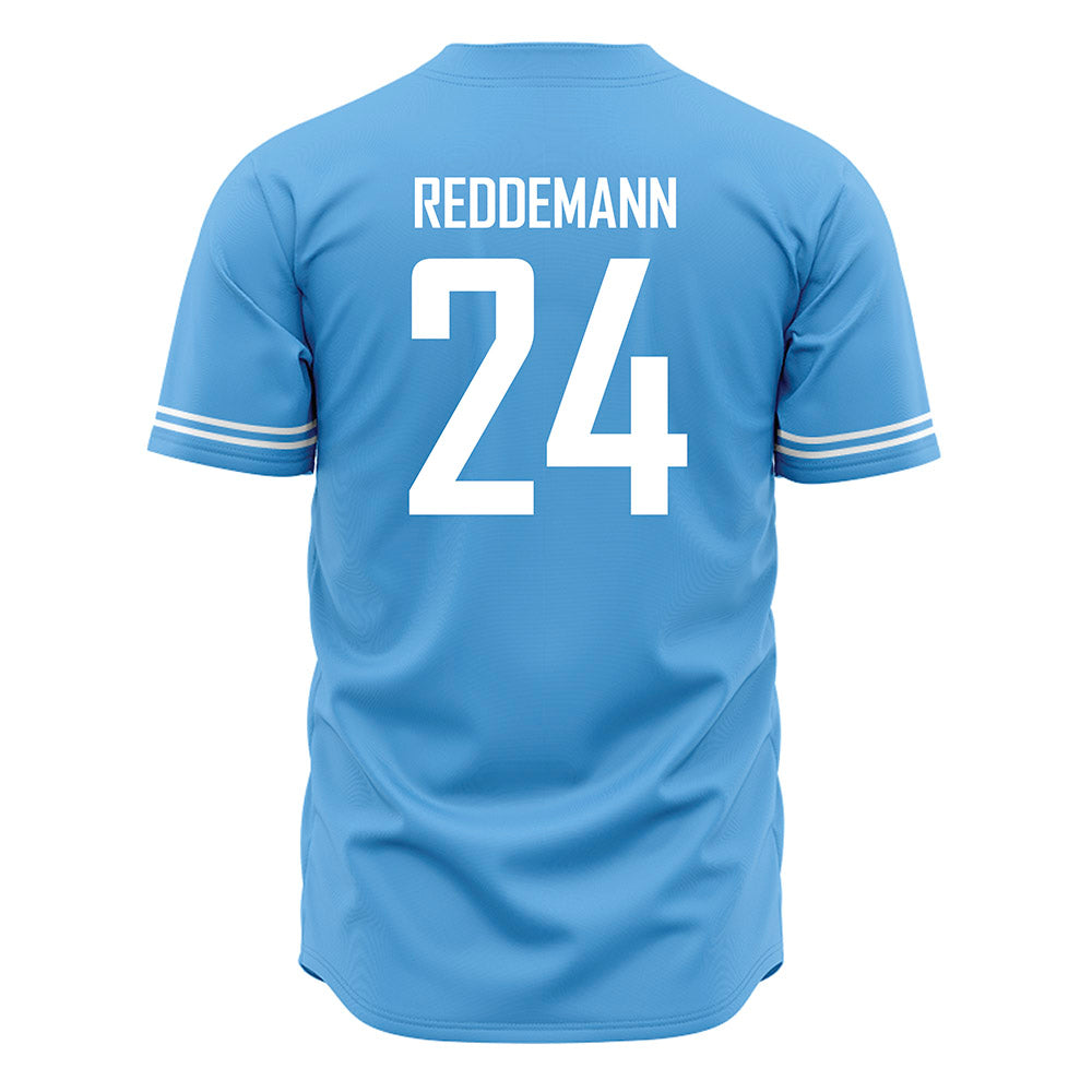 San Diego - NCAA Baseball : Logan Reddemann - Blue Jersey-1