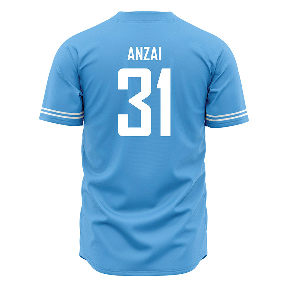 San Diego - NCAA Baseball : AJ Anzai - Blue Jersey-1