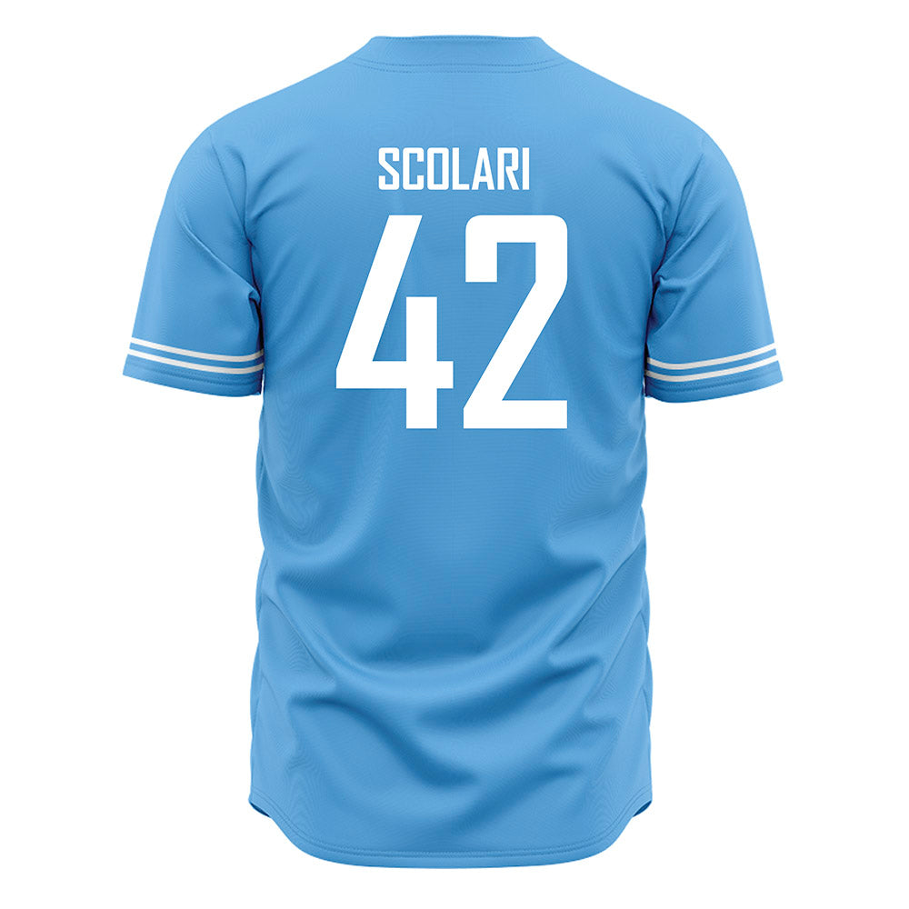 San Diego - NCAA Baseball : Cal Scolari - Blue Jersey-1