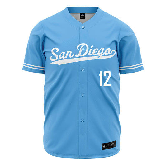 San Diego - NCAA Baseball : Cade Martinez - Blue Jersey-0