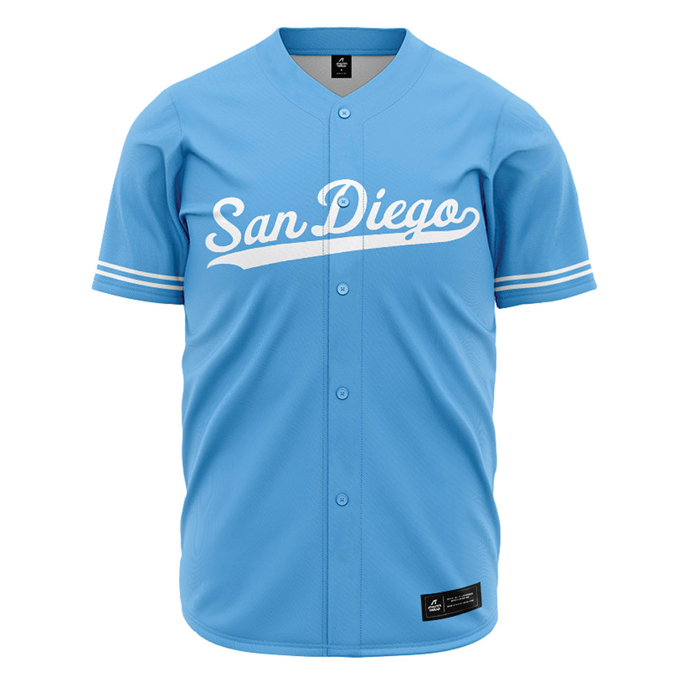 San Diego - NCAA Baseball : Isaiah Lane - Blue Jersey-0