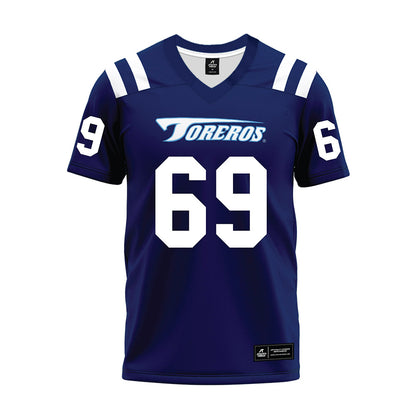 San Diego - NCAA Football : Mataniufeagaimaleata Lagoo - Blue Premium Football Jersey-0