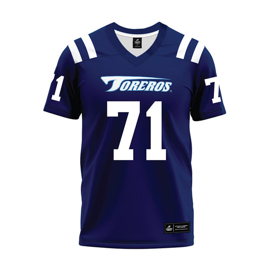 San Diego - NCAA Football : Avi Dhindsa - Blue Premium Football Jersey-0