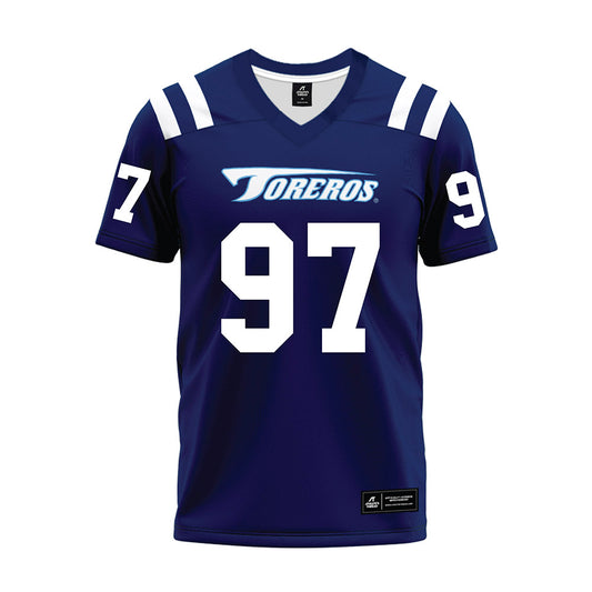 San Diego - NCAA Football : Diezel Hernandez - Blue Premium Football Jersey-0