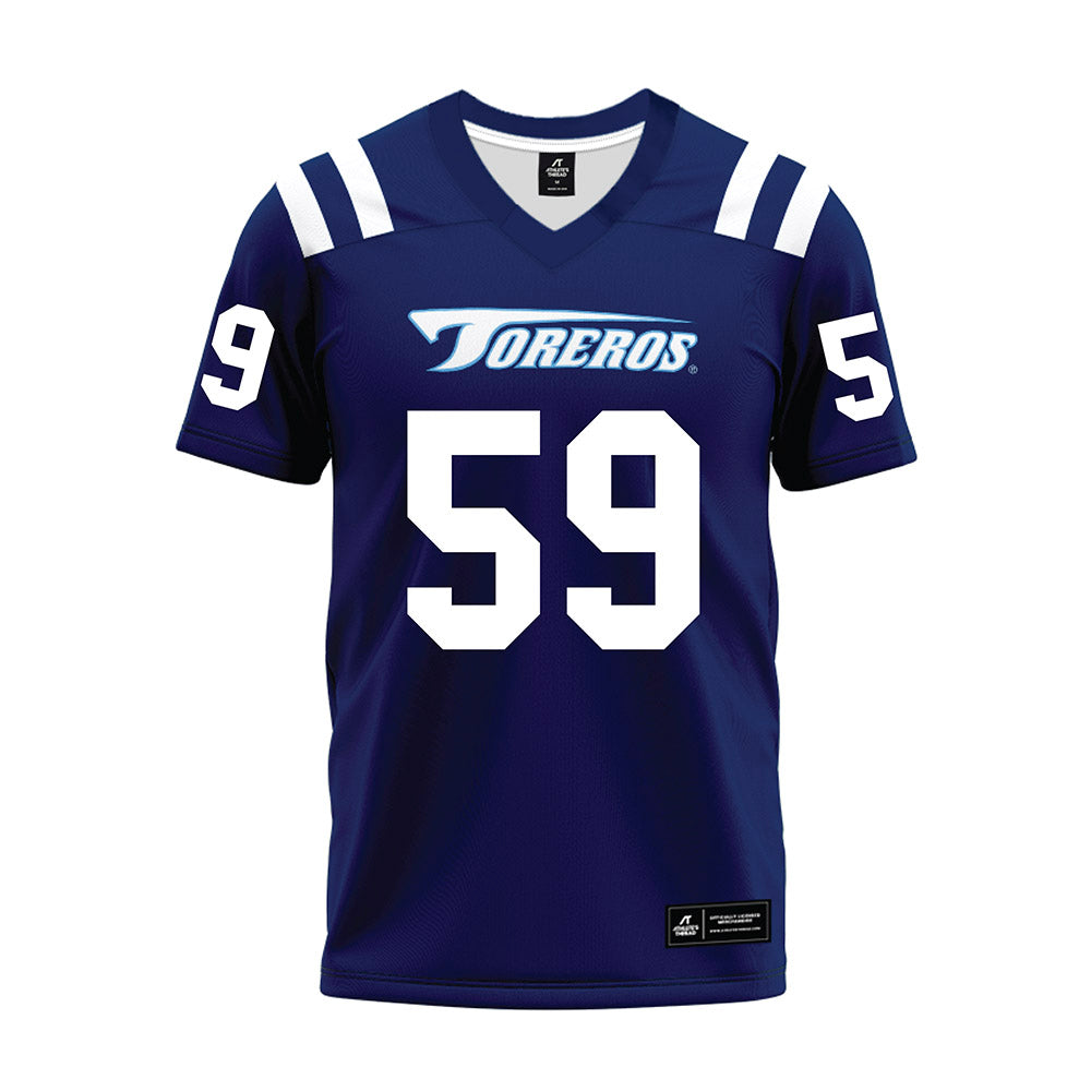San Diego - NCAA Football : Evan Gaea - Blue Premium Football Jersey-0