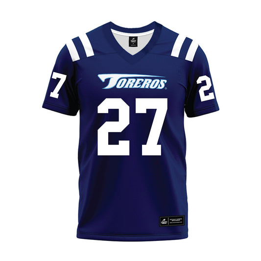 San Diego - NCAA Football : Ezekiel Swayne - Blue Premium Football Jersey-0