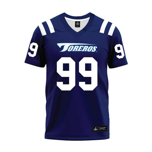 San Diego - NCAA Football : Caden Leonard - Blue Premium Football Jersey-0
