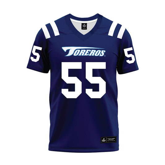 San Diego - NCAA Football : Maicah Talavou - Blue Premium Football Jersey-0